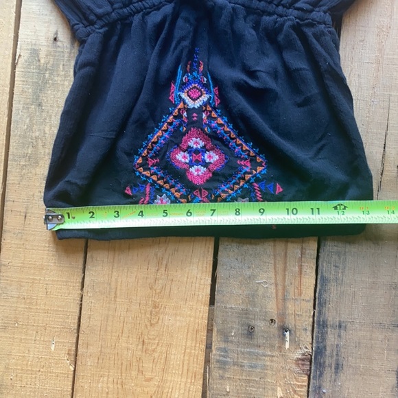 Gently Used Hollister Tribal Pink & Black Strapless Romper - Picture 8 of 11